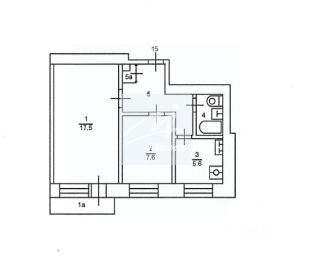 Продажа 2-комнатной квартиры 43 кв. м, 4/8 этаж в г. Москва, Нижегородская  улица, д. 9А