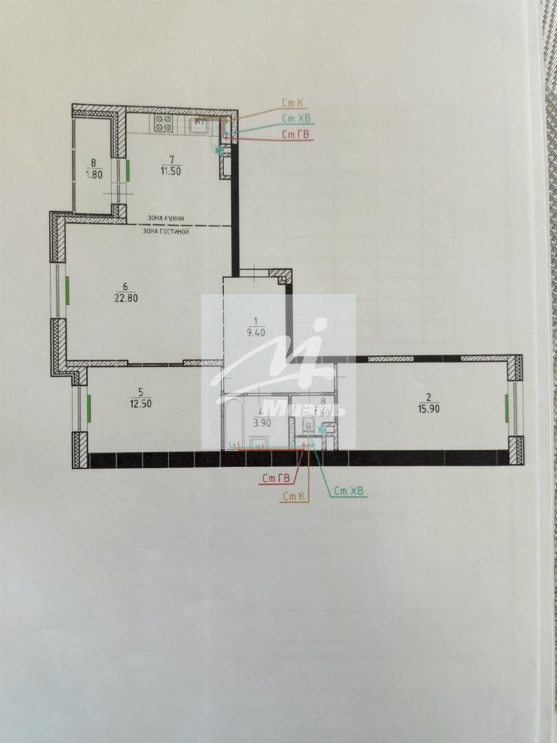 Продажа 3-комнатной квартиры 76,1 кв. м, 14/24 этаж в городской округ  Красногорск, деревня Путилково, Сходненская улица, д. 35